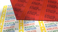 metacrilato espejo rojo